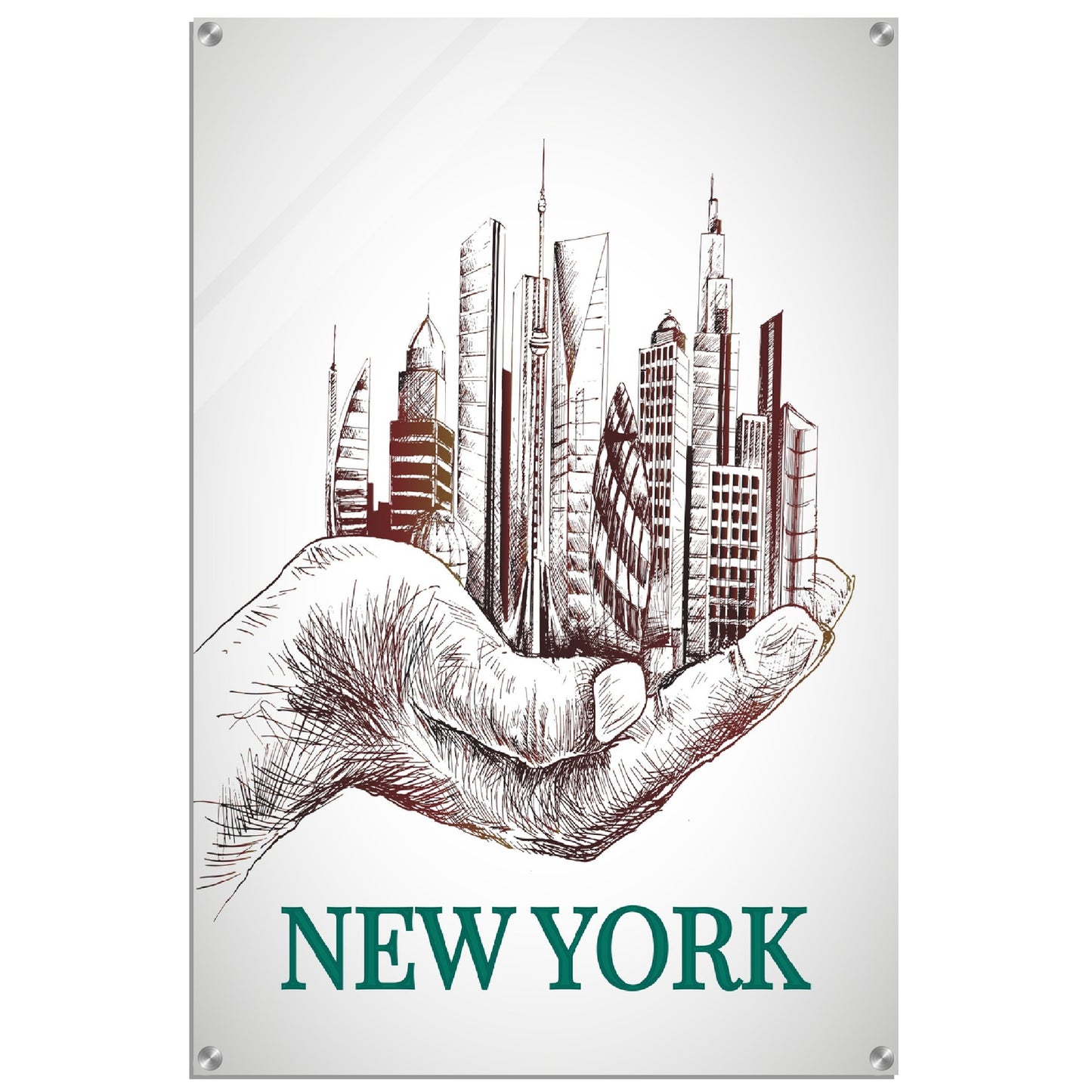 NY in a Palm