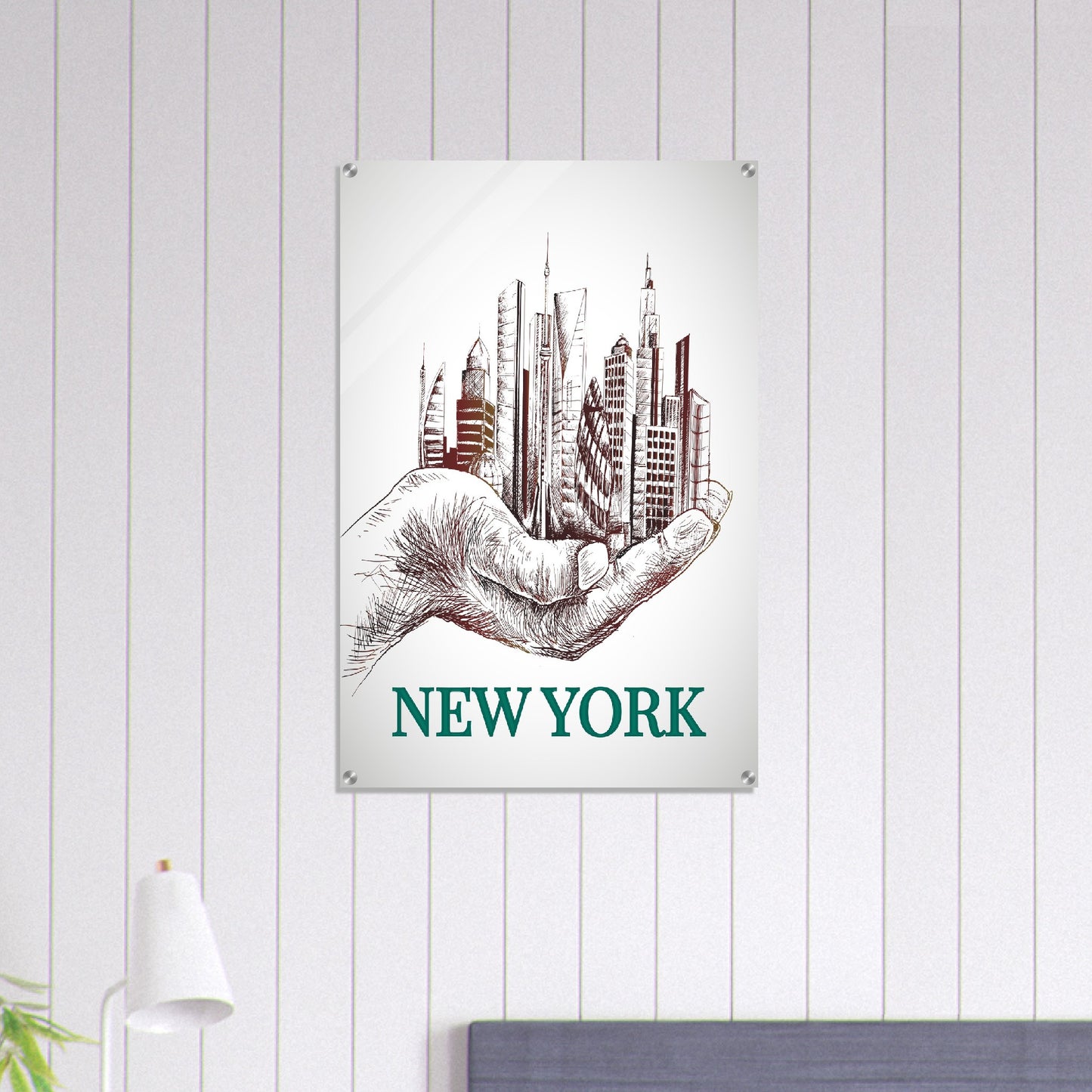 NY in a Palm