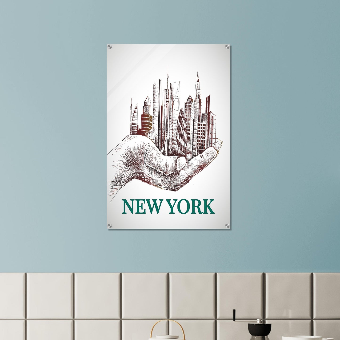 NY in a Palm