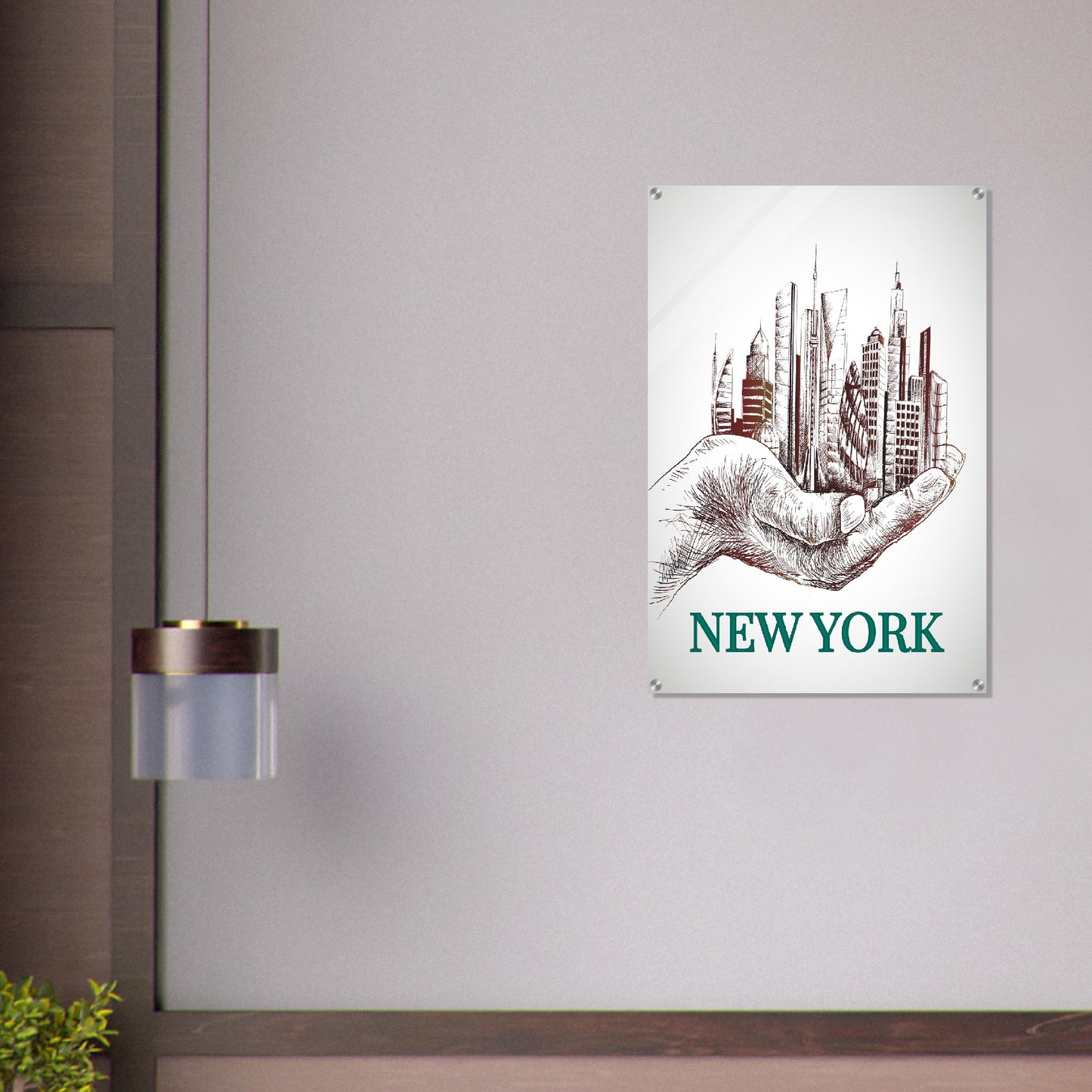 NY in a Palm